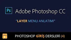 photoshop Layer Menüsü