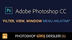 photoshop Filter View Window Menüsü
